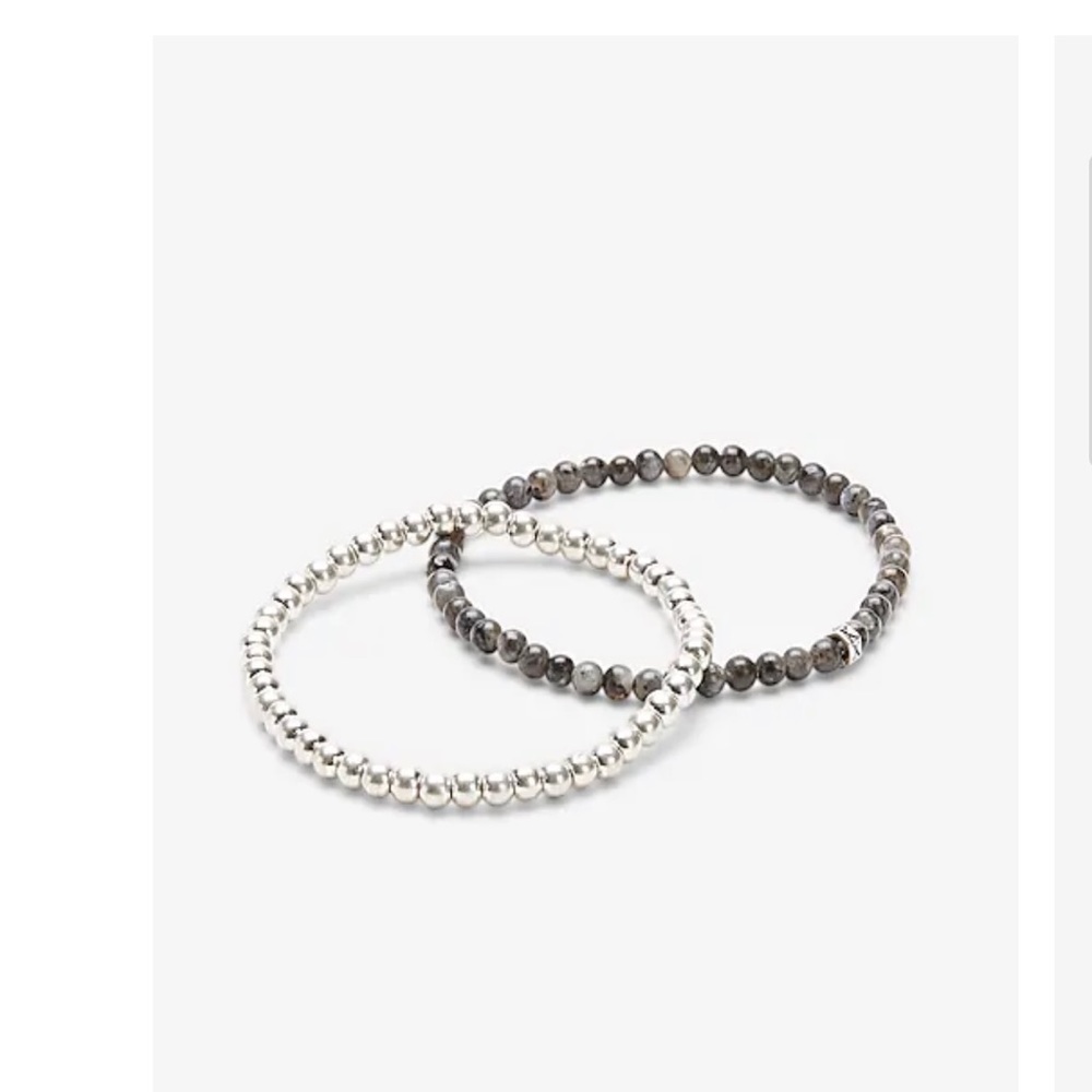 Express 2 pack beaded men’s bracelet